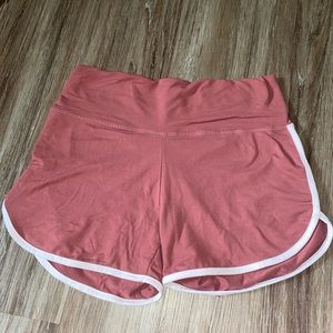 pink+white shorts